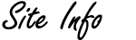 Site Info Page